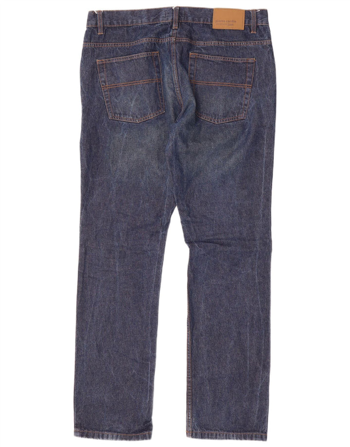 Pierre Cardin Herren Straight Jeans W38 L33 Blaue Baumwolle