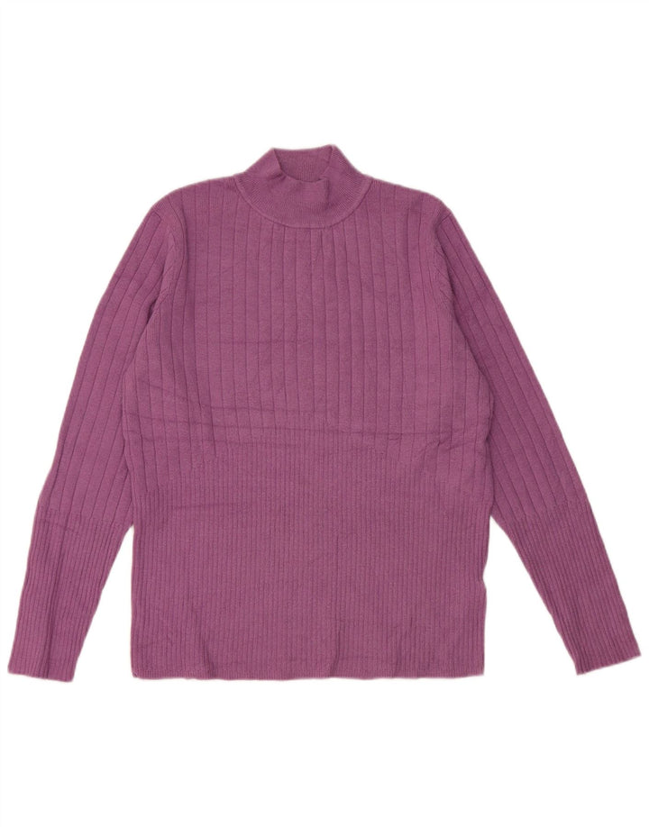 Marks & Spencer Rollkragenpullover für Damen, Gr. 14, Mittelviolett