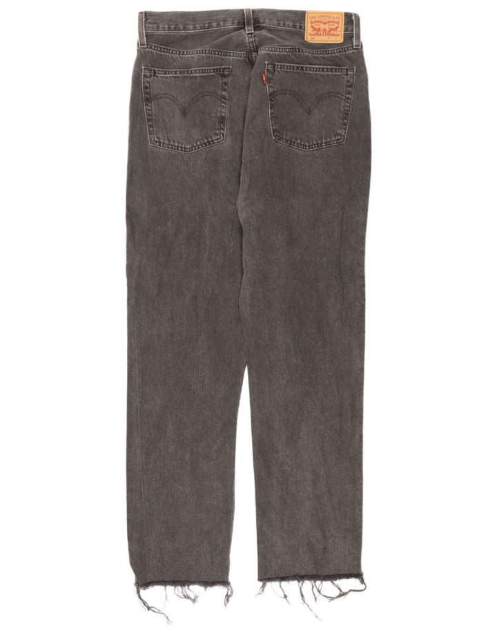 Levi's Damen 501 Straight Jeans W30 L30 Graue Baumwolle