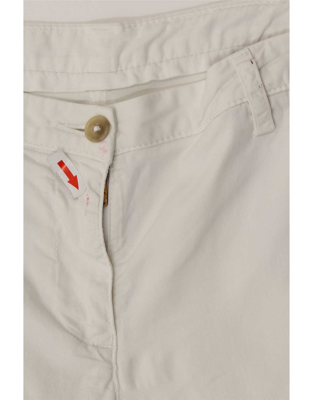 Kappa Damen Chinoshorts EU 40 Medium W32 Weiße Baumwolle