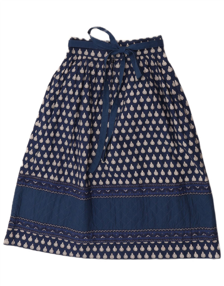 Charles Demery Damen-Rock in A-Linie mit abstraktem Muster, W28, mittelblau, Böhmen