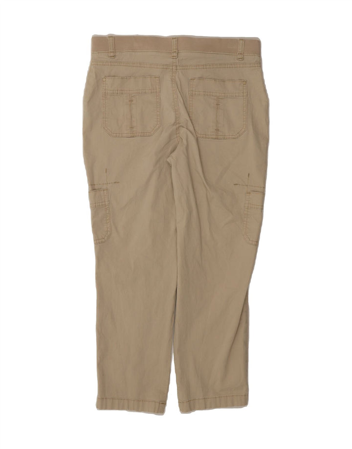 LEE Womens Relaxed Fit Cargo Cropped Trousers US 6 Medium W32 L24 Beige Vintage Lee and Second-Hand Lee from Messina Hembry 
