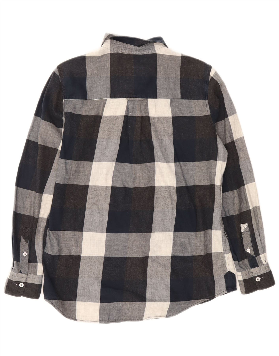 Crew Clothing Damen-Flanellhemd in Übergröße, Größe S, Marineblau, kariert