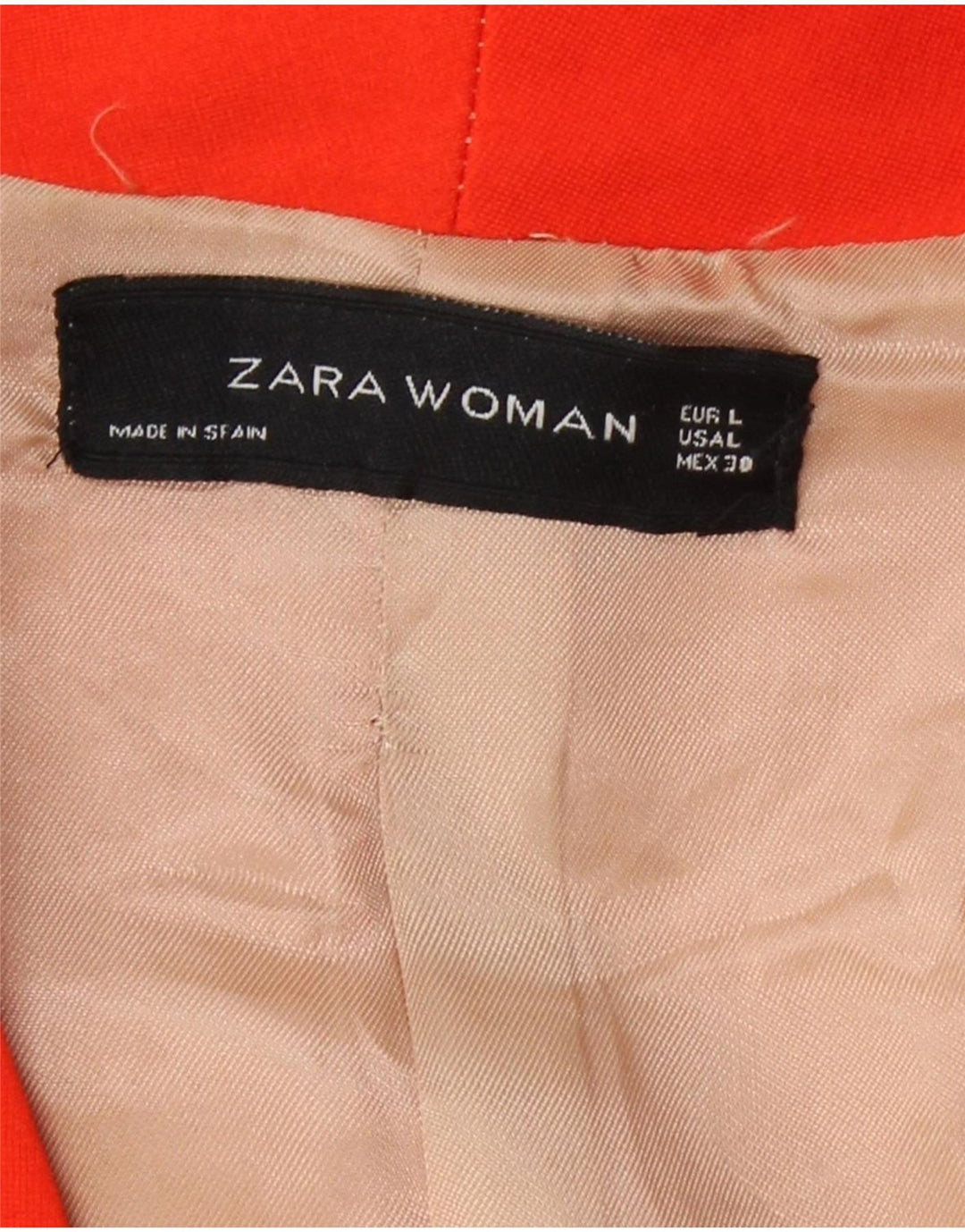 Zara Damen Bolerojacke UK 14 Large Orange Viskose