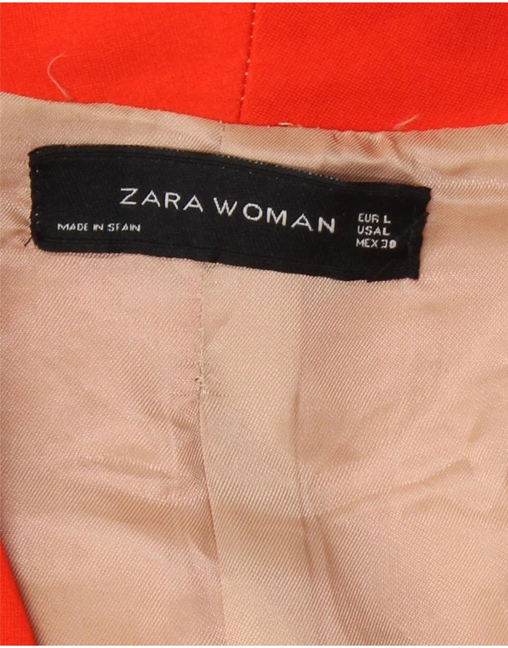 Zara Damen Bolerojacke UK 14 Large Orange Viskose