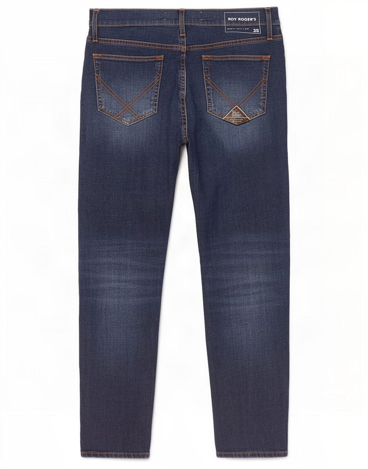 Roy Rogers Herren Slim Jeans W35 L30 Blaue Baumwolle