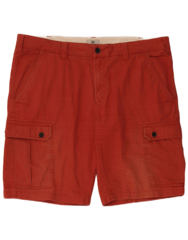 Timberland Herren Cargo Shorts W40 XL Rote Baumwolle