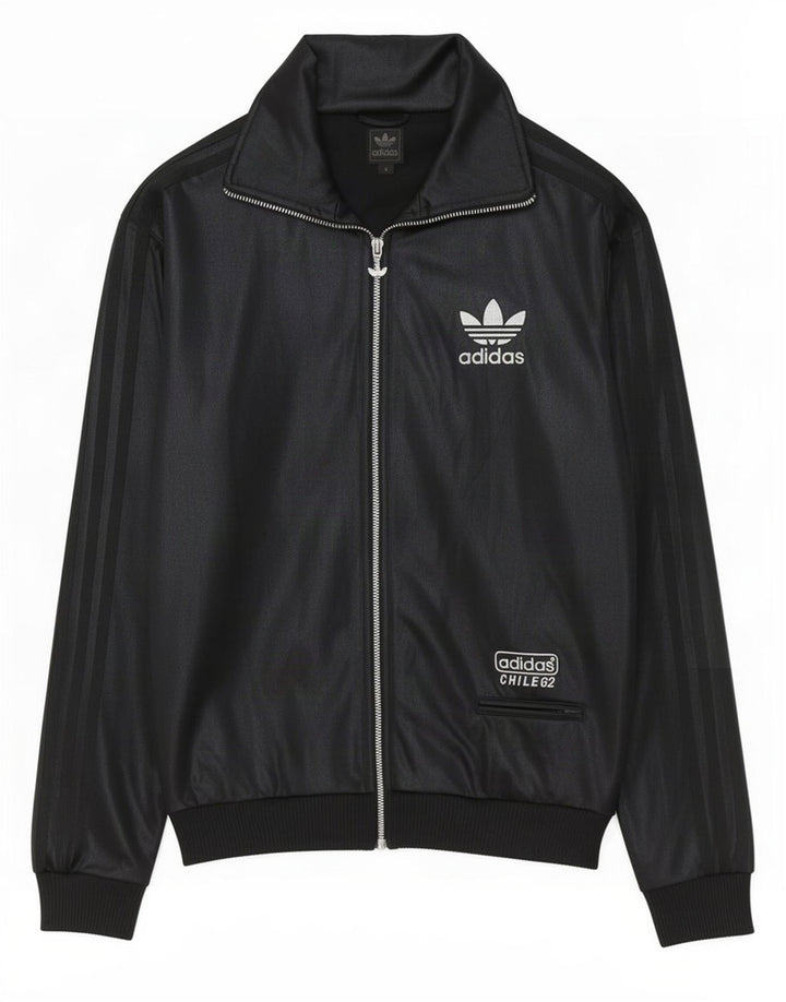 Adidas Herren Chile 62 Trainingsanzug Top Jacke Small Schwarz Polyester