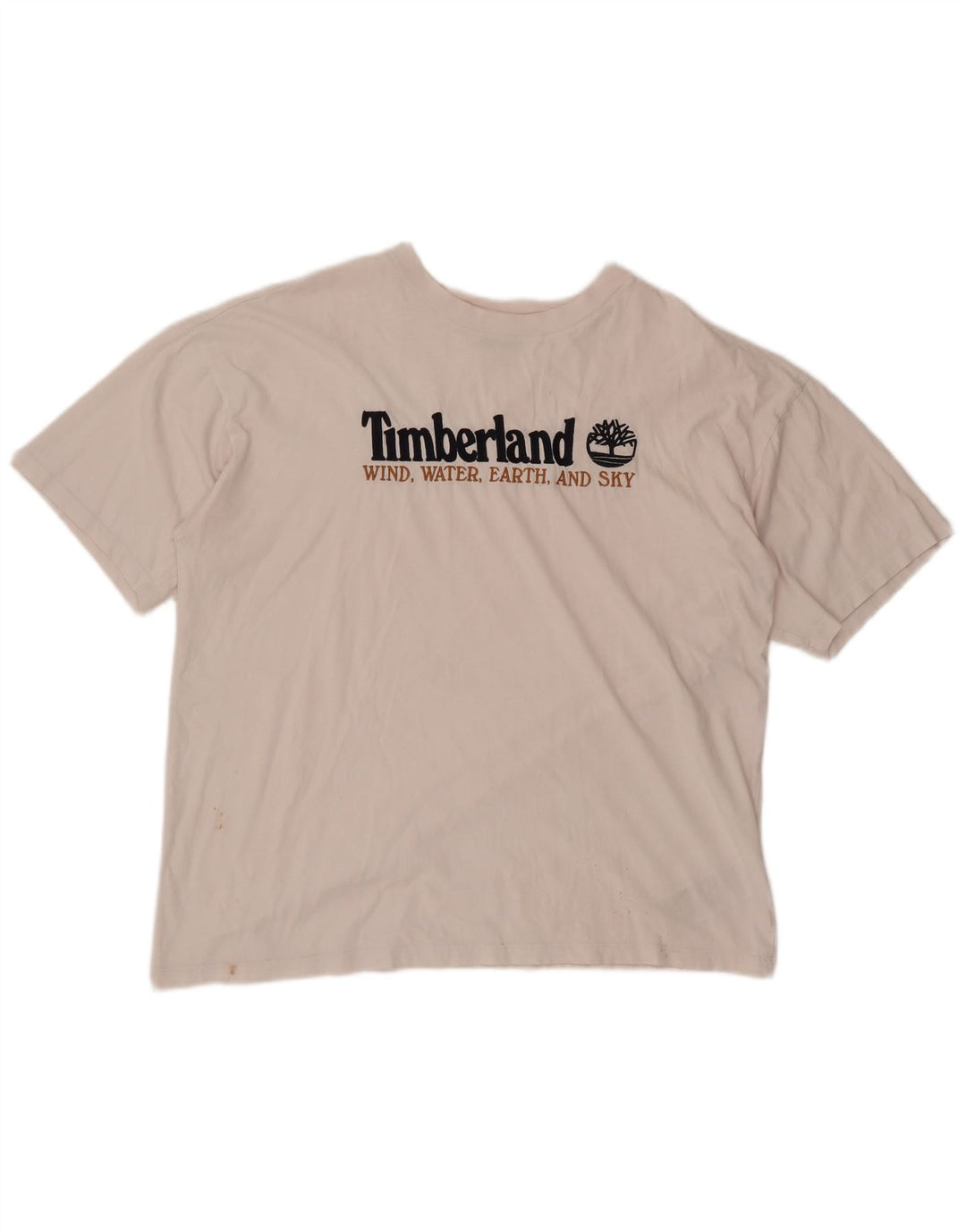 Timberland Herren-T-Shirt mit Grafik, groß, aus weißer Baumwolle