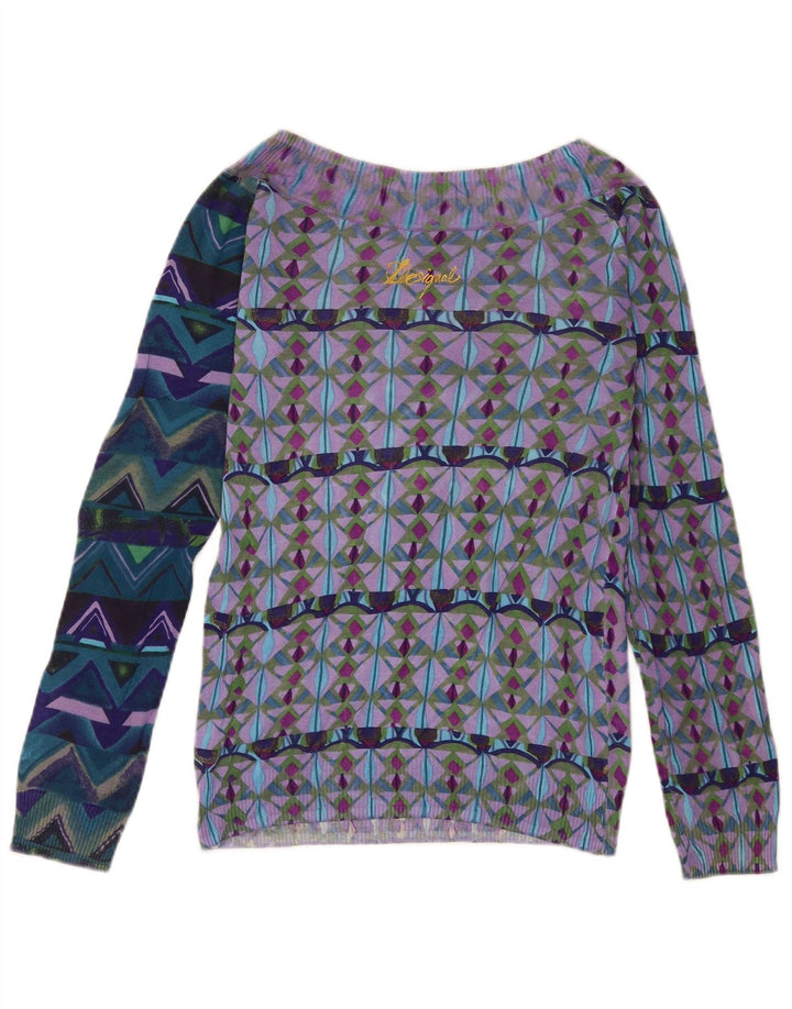 Desigual Damen schulterfreies Top, UK 18, groß, mehrfarbig, Bohemian-Stil