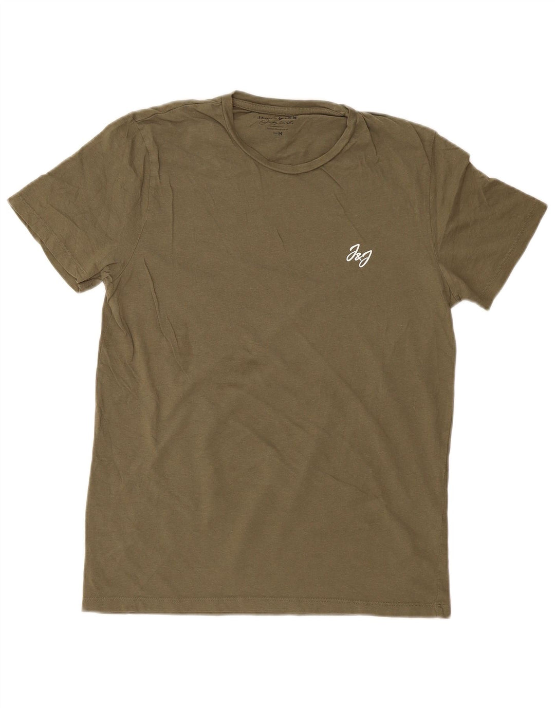 JACK & JONES Herren T-Shirt Top Medium Khaki Baumwolle