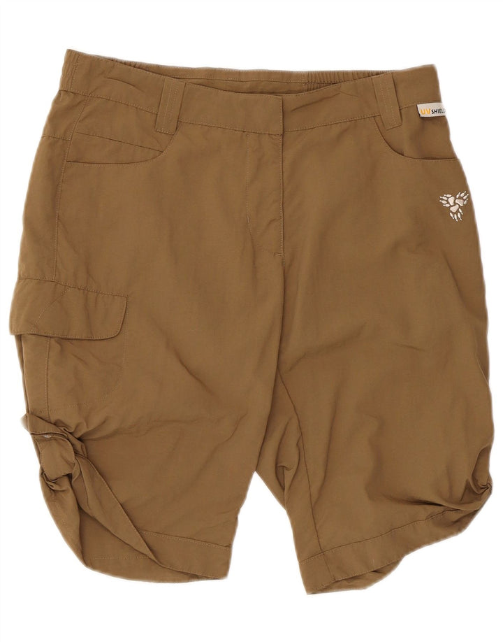 Jack Wolfskin Damen Cargo-Shorts UK 8/10 Small W30 Beige Polyamid