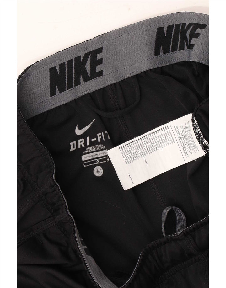 Nike Herren-Sportshorts mit Grafik, reguläre Passform, großes schwarzes Polyester