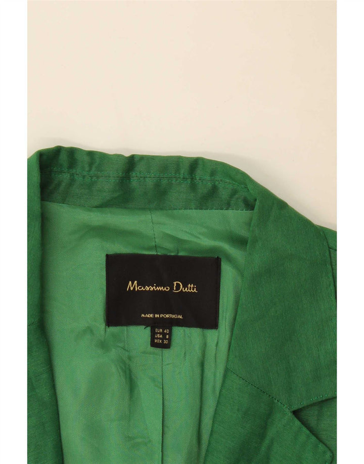 Offene Blazerjacke für Damen von Massimo Dutti, EU 40, Mittelgrün