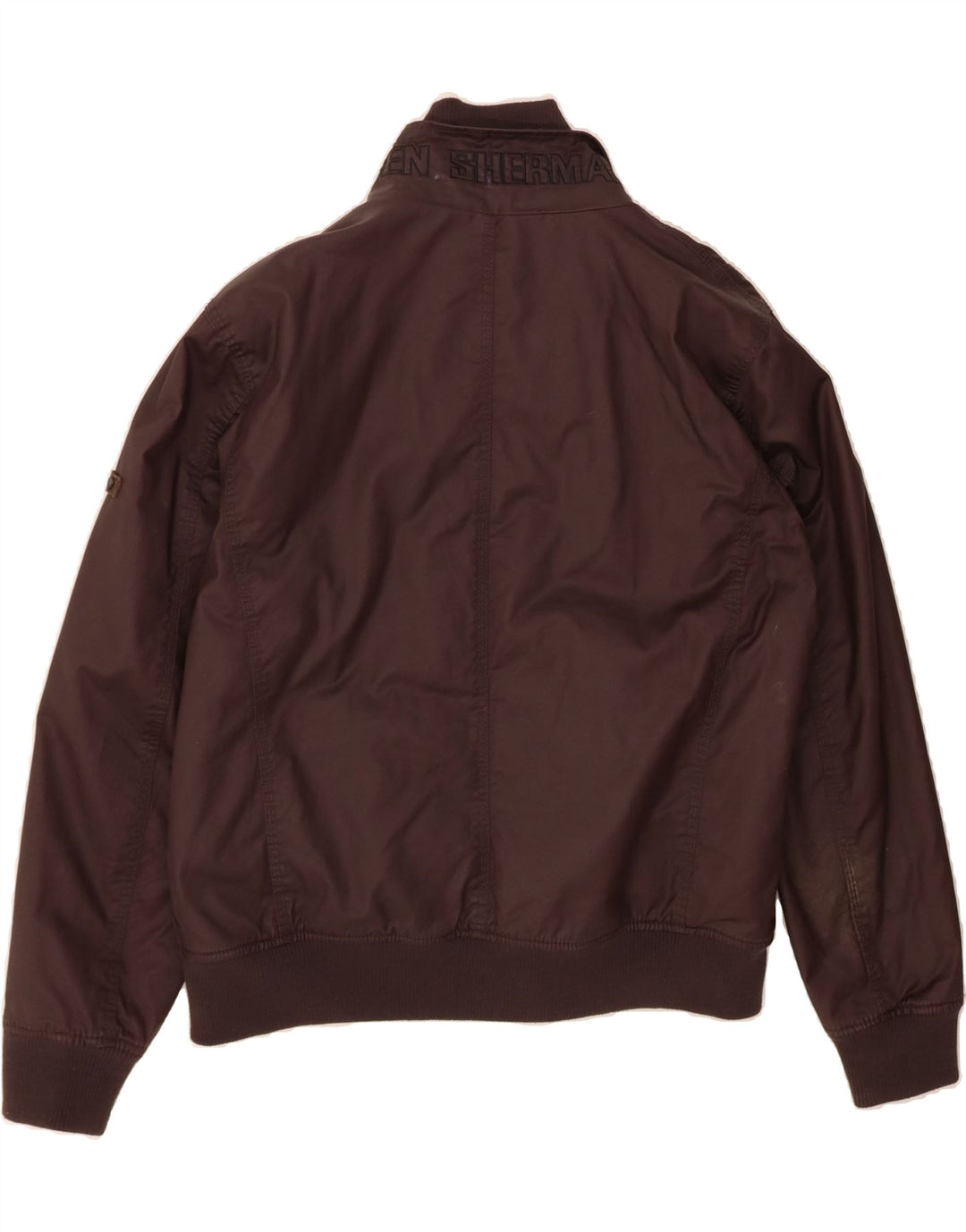 BEN SHERMAN Mens Bomber Jacket UK 42 XL Brown Cotton Vintage Ben Sherman and Second-Hand Ben Sherman from Messina Hembry 
