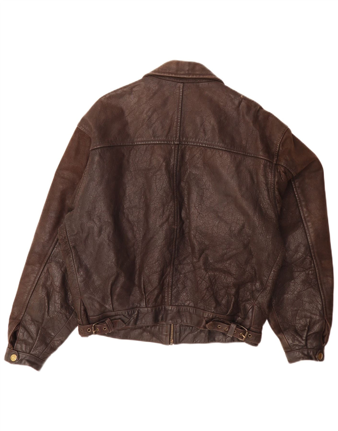 Vintage Herren Lederjacke IT 50 Large Braun