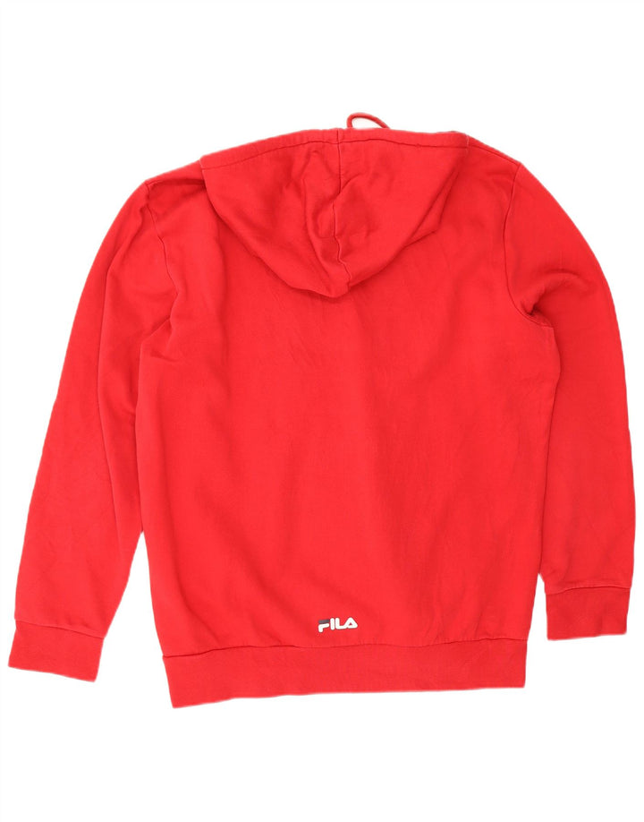 Fila Herren-Kapuzenpullover mit Grafik, groß, aus roter Baumwolle
