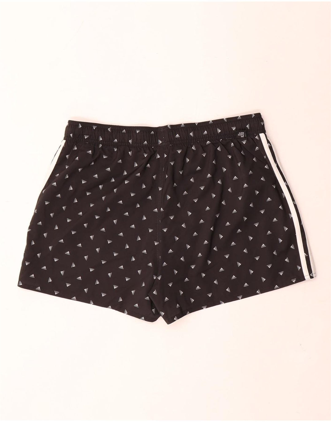 Adidas Herren Badeshorts mit Grafik, groß, schwarz geflecktes Polyester