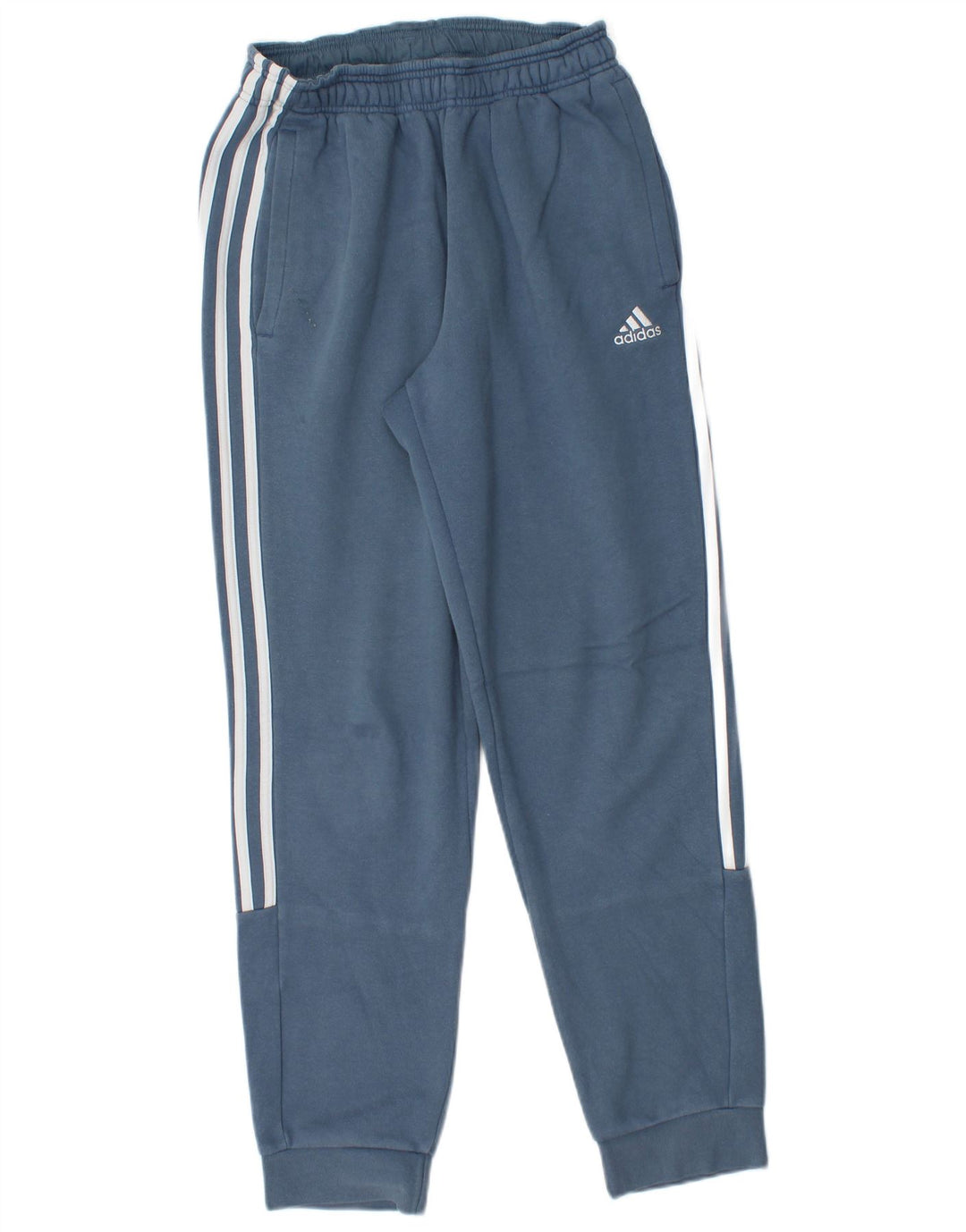 Adidas Herren-Trainingshose, Jogginghose, klein, aus blauer Baumwolle