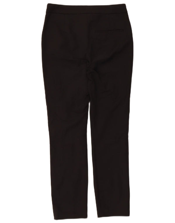 Zara Damen High Waist Slim Chino Hose EU 38 Small W28 L27 Schwarz
