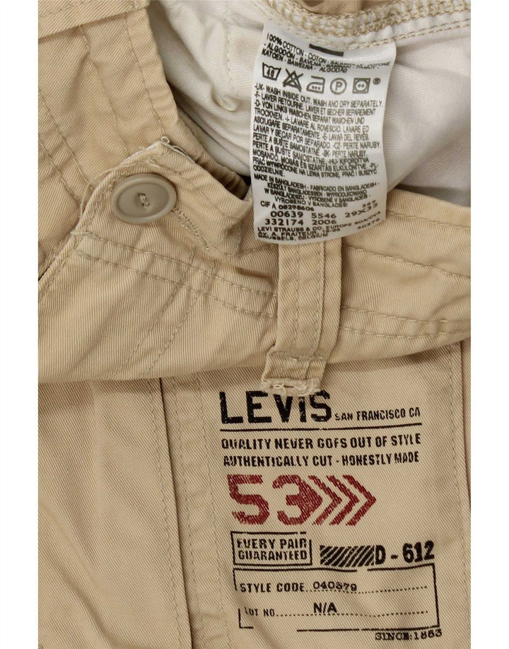 Levi's Herren Cargoshorts W29 Small Beige Baumwolle