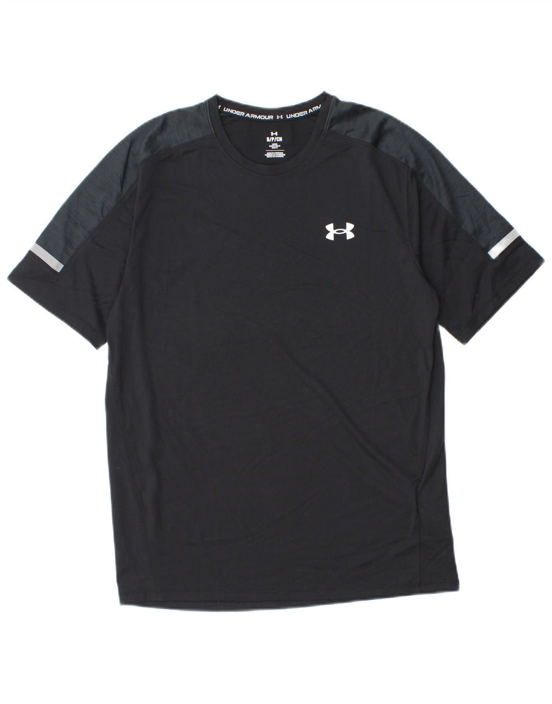 Under Armour Herren T-Shirt Top Small Schwarz Colourblock Polyester
