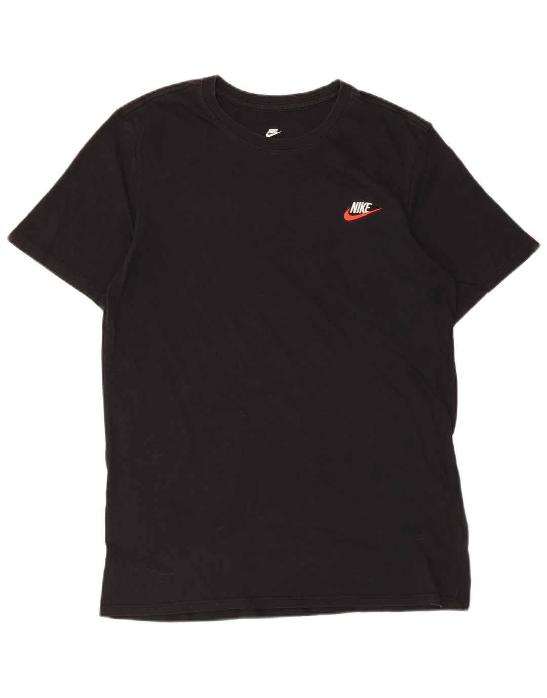 Nike Herren Athletic Cut T-Shirt-Oberteil aus mittelschwarzer Baumwolle