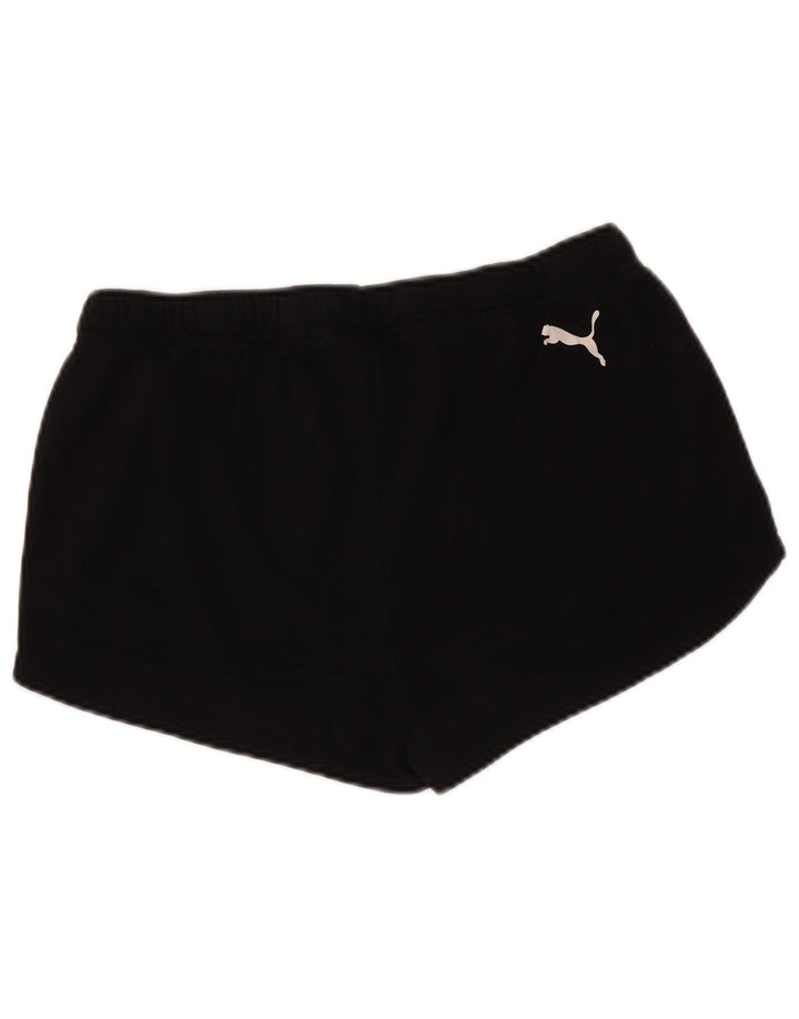 PUMA Damen Graphic Sport Shorts UK 14 Large Schwarz Polyester