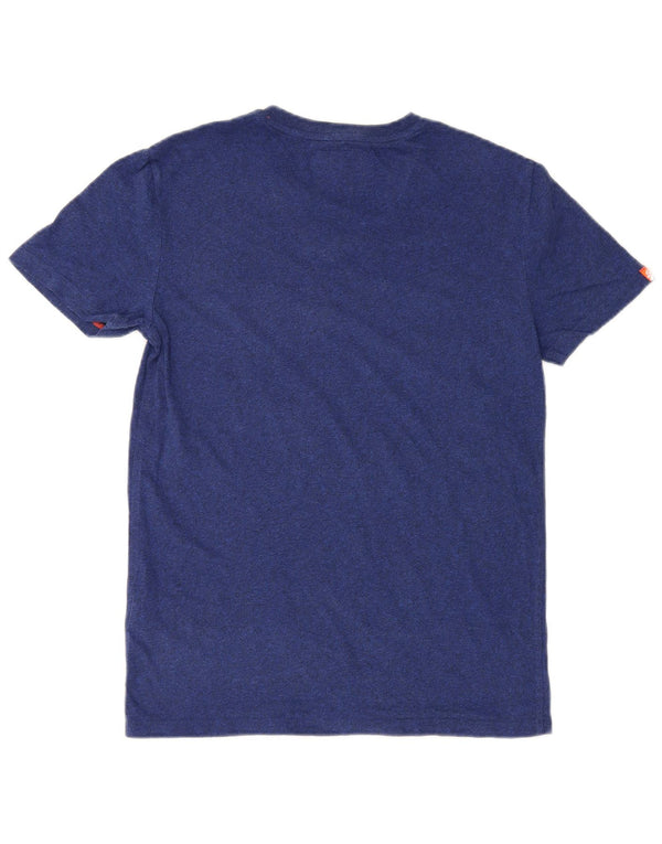 Superdry Herren T-Shirt Top Small Marineblau Baumwolle