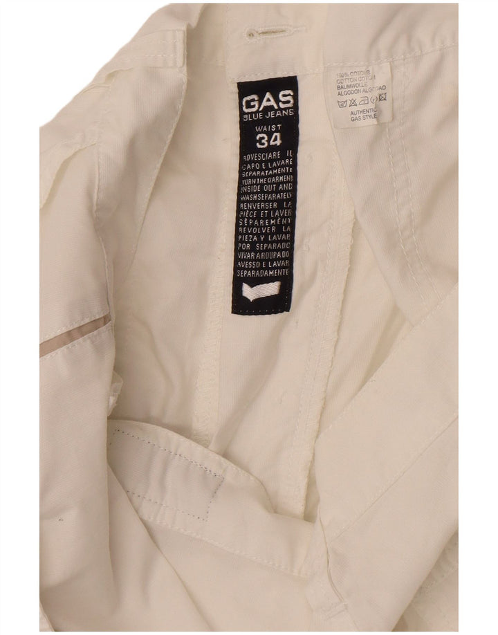 Gap Herren-Bermudashorts, W34, groß, weiße Baumwolle