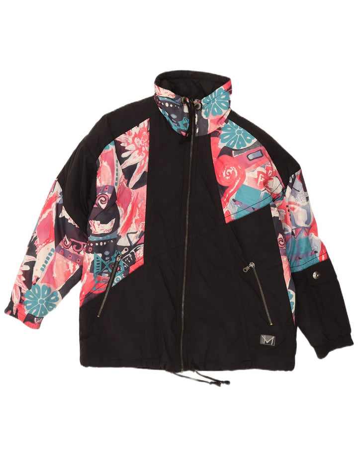 MAIER Damen Übergroße Windjacke UK 14 Large Black Floral