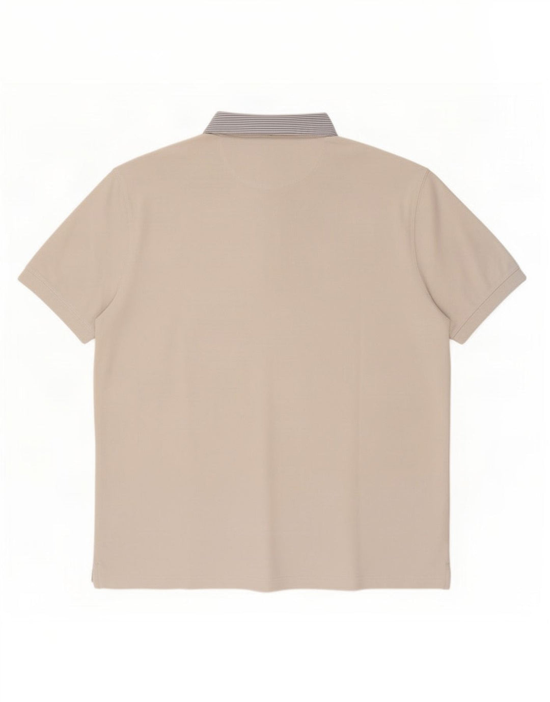 Massimo Dutti Herren Poloshirt 2XL Weiße Baumwolle
