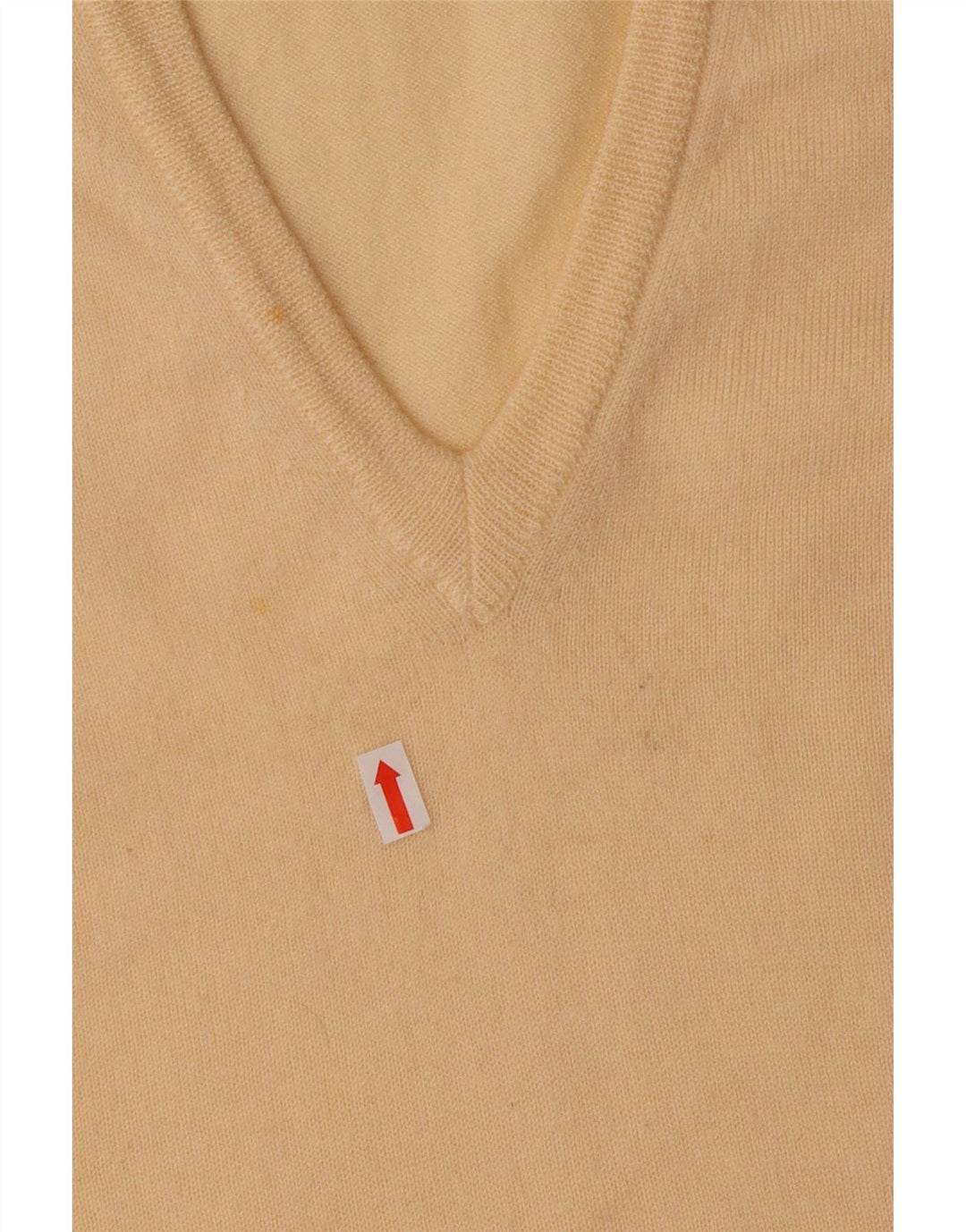 POLO Herren-Tanktop mit V-Ausschnitt, IT 52, große gelbe Schurwolle