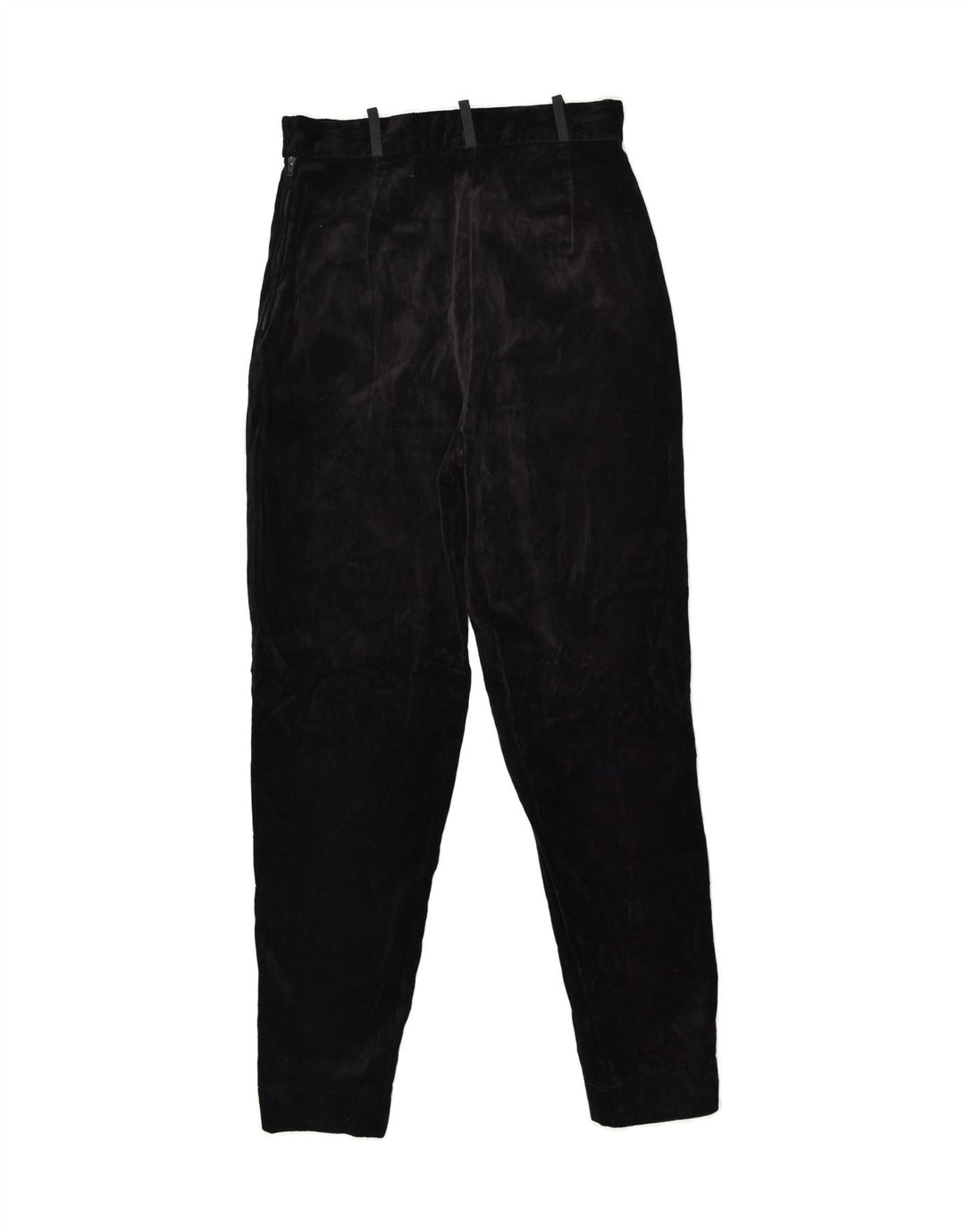BENETTON Womens Slim Casual Trousers IT 42 Medium W26 L29  Black Cotton | Vintage Benetton | Thrift | Second-Hand Benetton | Used Clothing | Messina Hembry 