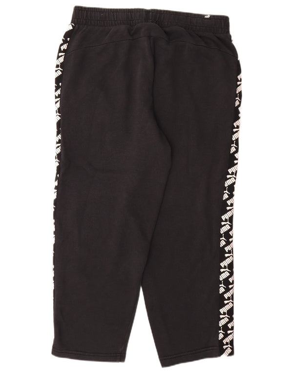 Puma Herren Graphic Crop Trainingsanzug Hose Joggers Large Schwarz