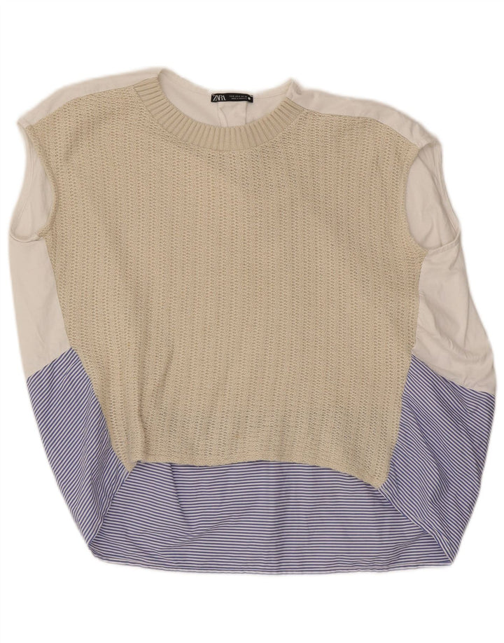 Ärmelloses Blusenoberteil für Damen von Zara, Gr