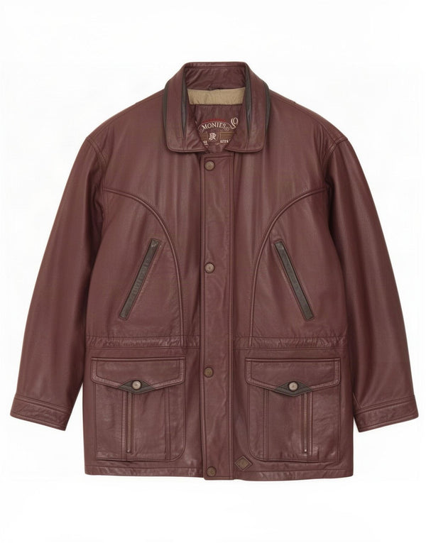Montes Herren Lederjacke UK 44 2XL Braun