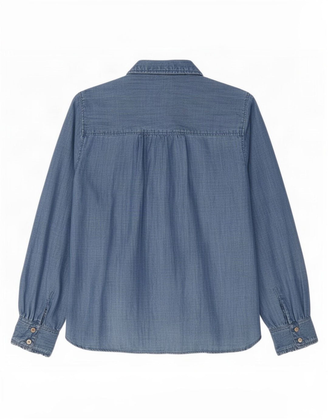 Marks & Spencer Damen Jeanshemd UK 16 Large Blue Lyocell