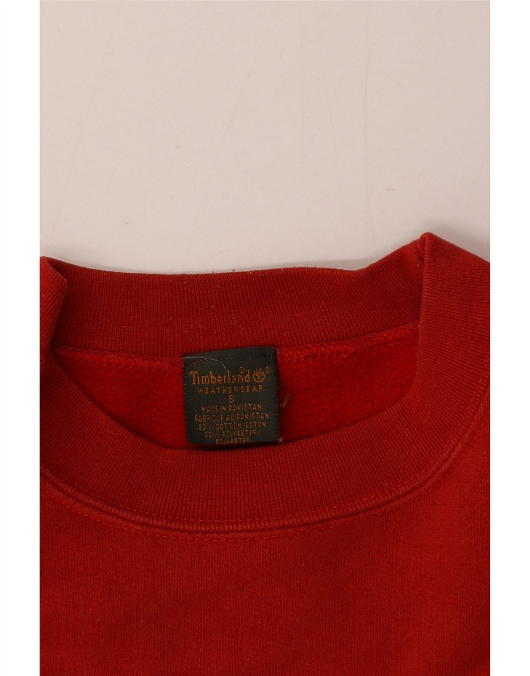 Timberland Herren Grafik-Sweatshirt-Pullover, klein, rote Baumwolle