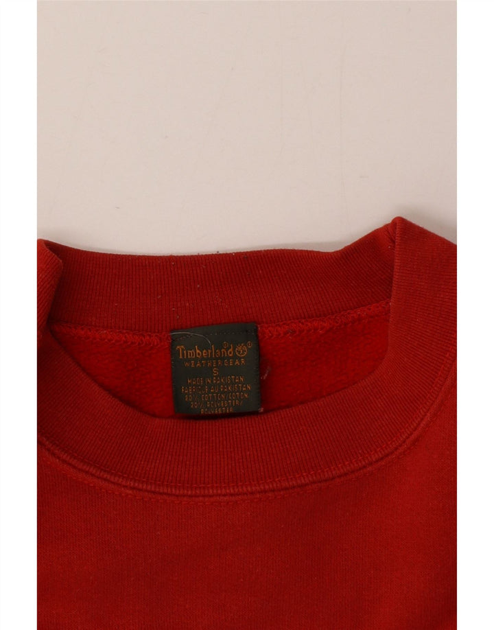 Timberland Herren Grafik-Sweatshirt-Pullover, klein, rote Baumwolle