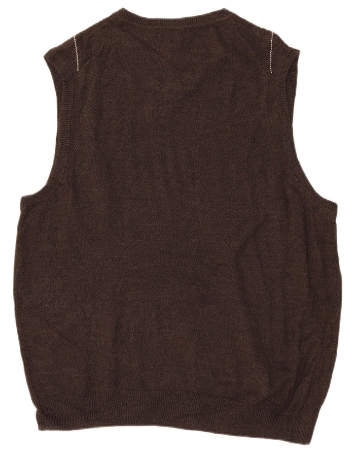 DOCKERS Herren-Tanktop, groß, braun, Argyle/Diamant-Acryl