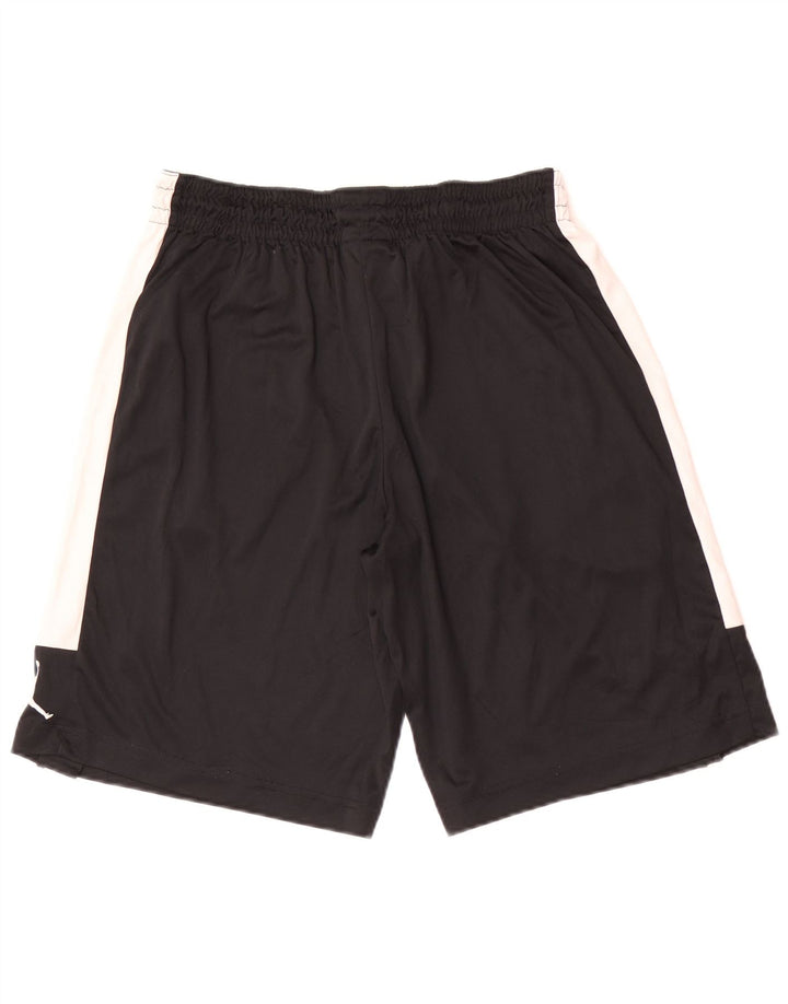 Jordan Herren-Sportshorts mit Standard-Passform, großes schwarzes Farbblock-Polyester