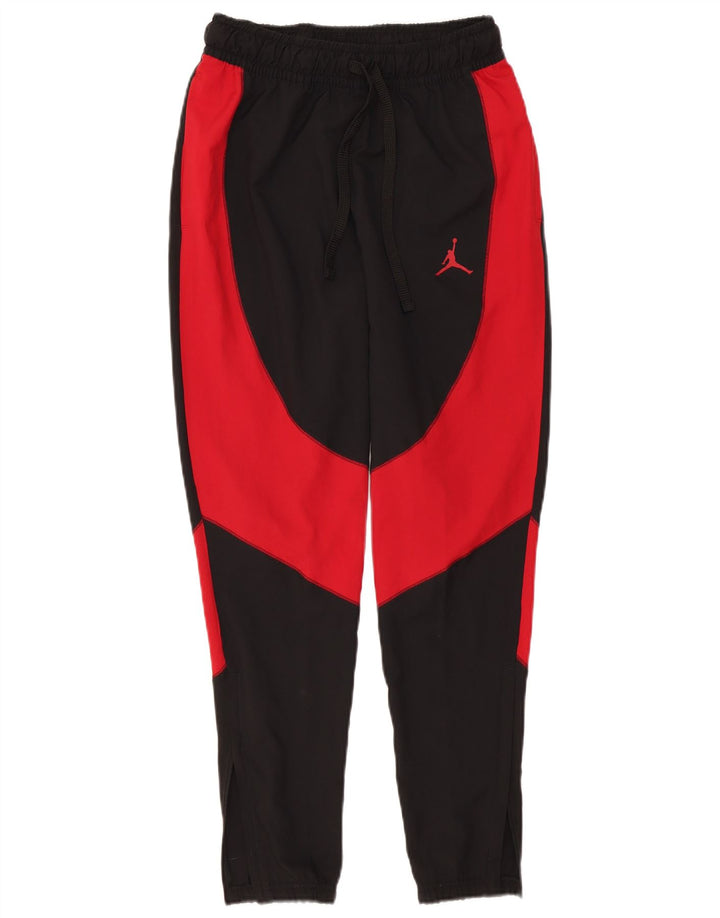 Jordan Herren-Trainingshose, Jogginghose, Größe S, Schwarz, Farbblock-Polyester