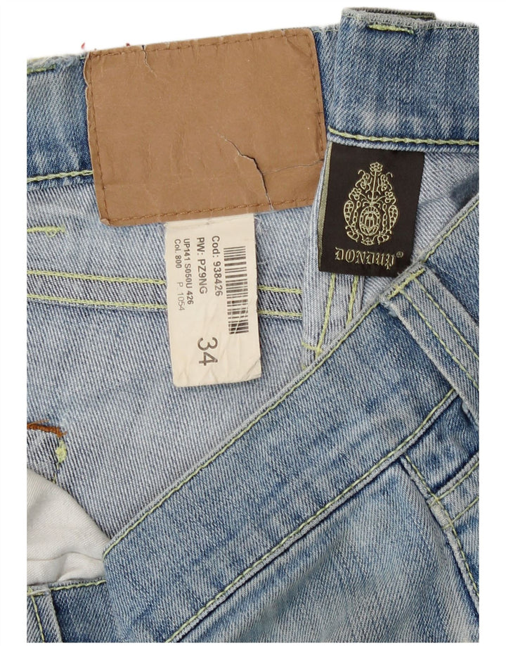 Dondup Herren Distressed Slim Jeans W34 L32 Blau