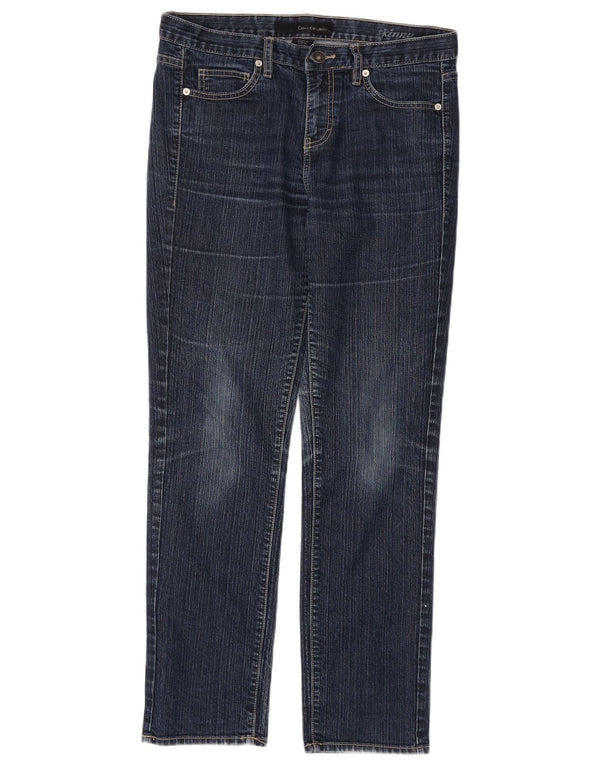 Calvin Klein Damen Skinny Jeans US 10 Large W32 L30 Marineblaue Baumwolle
