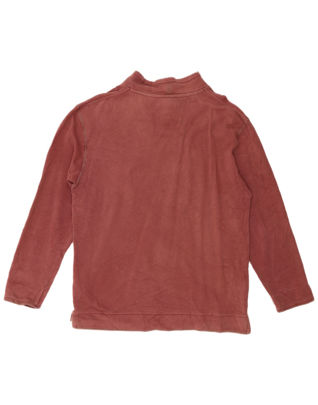Weird Fish Herren-Sweatshirt mit Reißverschluss am Hals, mittelbraune Baumwolle