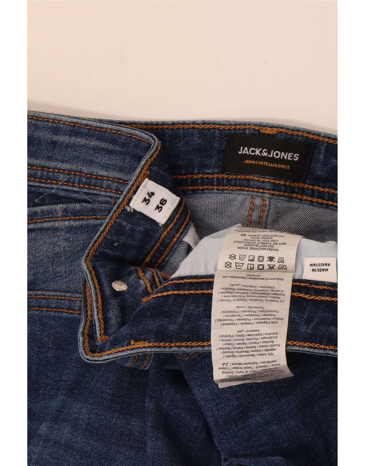Jack & Jones Herren Slim Jeans W34 L36 Blaue Baumwolle