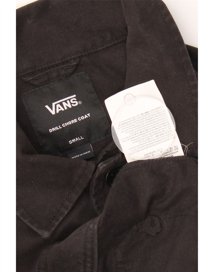 Vans Herren-Jeansjacke mit Grafik, UK 36, Größe S, schwarze Baumwolle