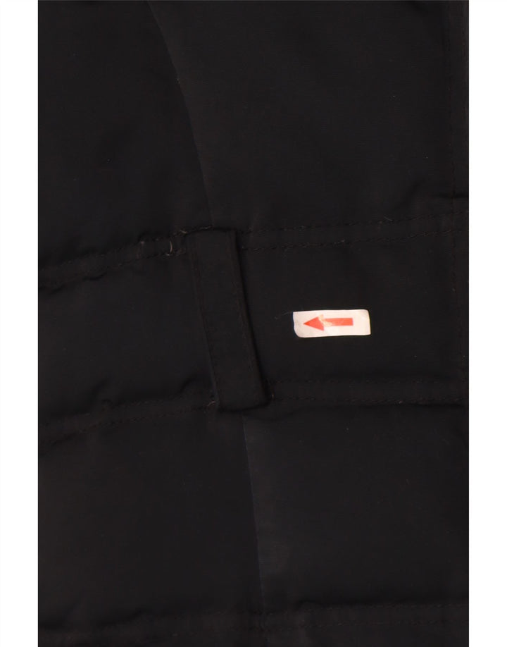 Zara Damen Kapuzenmantel, gepolstert, UK 12, Mittelschwarzes Nylon