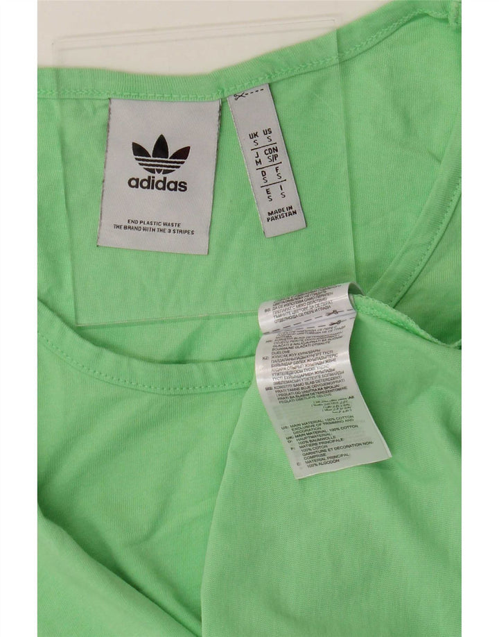 Adidas Herren Weste Top Small Grün Baumwolle